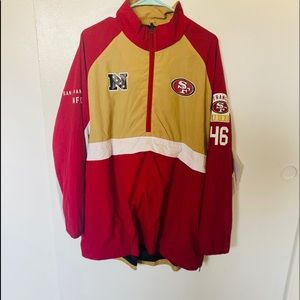 NFL Team Apparel Windbreaker (SF Niners)